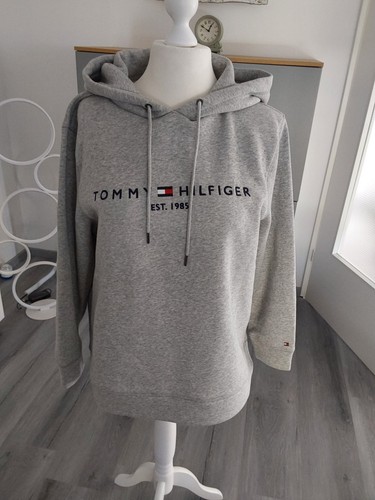 Hilfiger damenhoodie hellgrau - hilfiger,